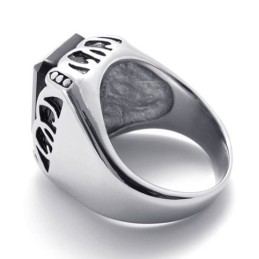 Ädelstensring I Titan