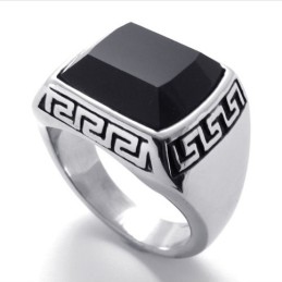 Ädelstensring I Titan