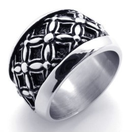 Svart Vintage Titanring