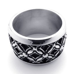 Svart Vintage Titanring