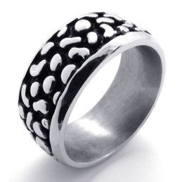 Svart Vintage Titanring