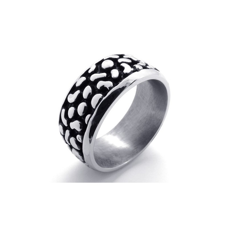 Svart Vintage Titanring Svart Vintage Titanring