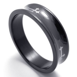 Svart Titanring