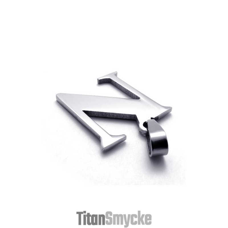 Bokstaven "N" I Titanhänge