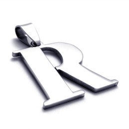 Bokstaven "R" Titanhänge