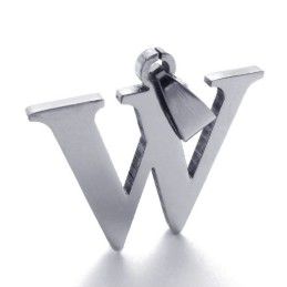 Bokstaven "W" Titanhänge