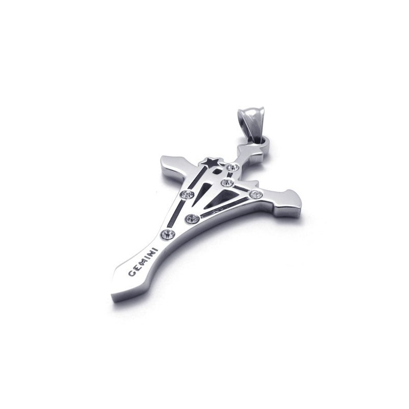 Gemini Titanhänge Med Strass Gemini Titanhänge Med Strass