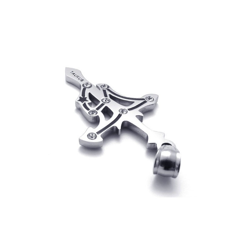 Taurus Titanhänge Med Strass Taurus Titanhänge Med Strass