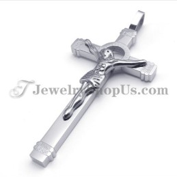 Elegant Silver Titan Jesus Korshänge