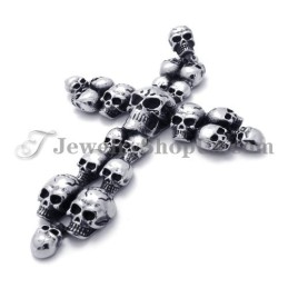 Moderiktig Skulls Cross Titanhänge