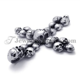 Moderiktig Skulls Cross Titanhänge