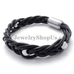 Moderiktigt Läder Med Titanarmband