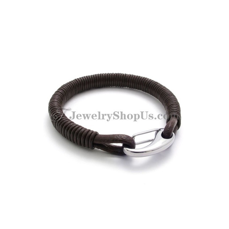 Moderiktigt Läderarmband I Titan Moderiktigt Läderarmband I Titan
