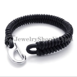 Elegant Läderarmband I Titan