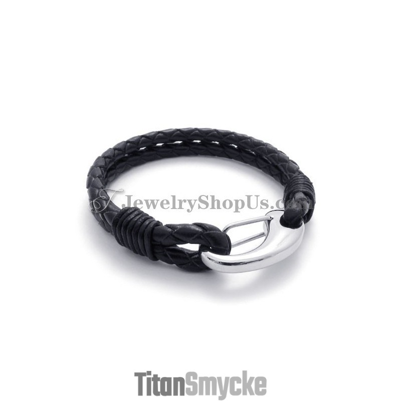 Elegant Titan Läderarmband Elegant Titan Läderarmband