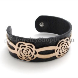 Vackert Armband I Titanläder