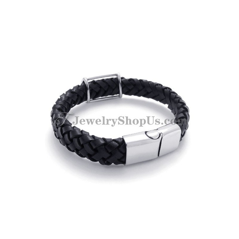 Moderiktigt Titan Läderarmband Moderiktigt Titan Läderarmband