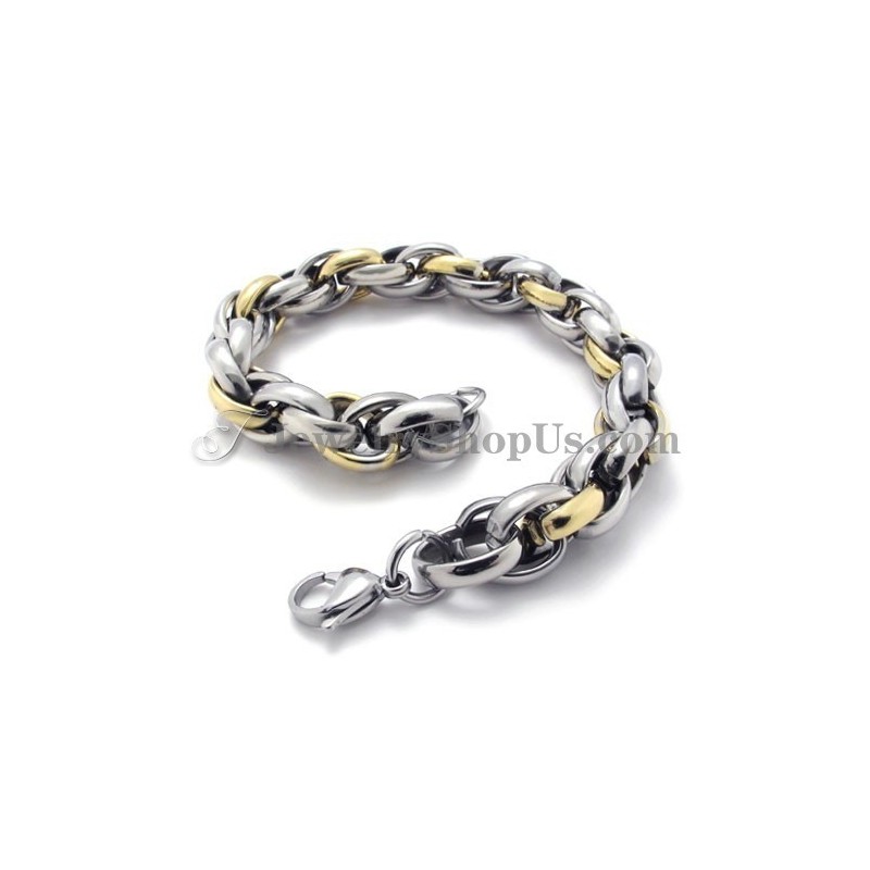 Moderiktigt Guld Titanarmband Moderiktigt Guld Titanarmband