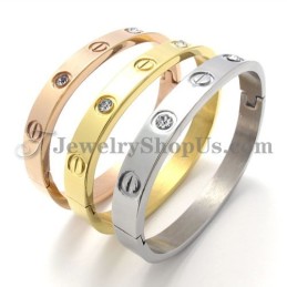 Moderiktigt Silverarmband I Titan Med Strass