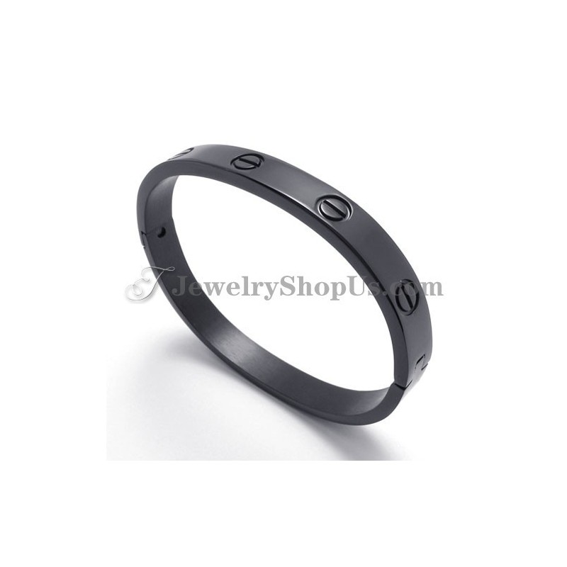 Elegant Svart Titanarmband För Kvinnor Elegant Svart Titanarmband För Kvinnor