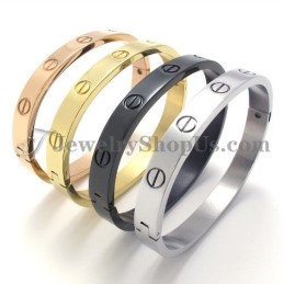 Elegant Svart Titanarmband För Kvinnor