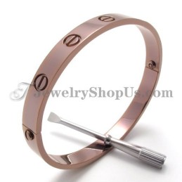 Elegant Roséguld Titanarmband För Kvinnor