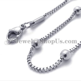 Elegant Halsband Med Titansilverpärlor För Kvinnor