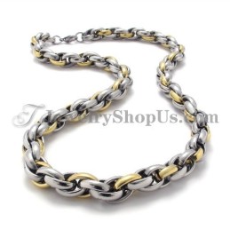 Elegant Guld Titan Halsband