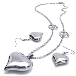 Vacker Design, Färgglans, Pålitlig Kvalitet, Titansmyckesset Inklusive Halsband, Hänge Och Örhänge