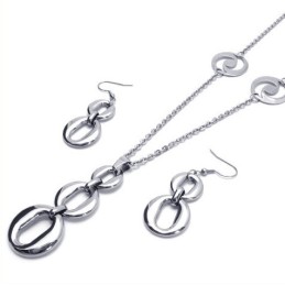 Skicklig Design Färgglans Utmärkt Kvalitet Titan Smyckeset Inklusive Halsband, Hänge, Örhänge