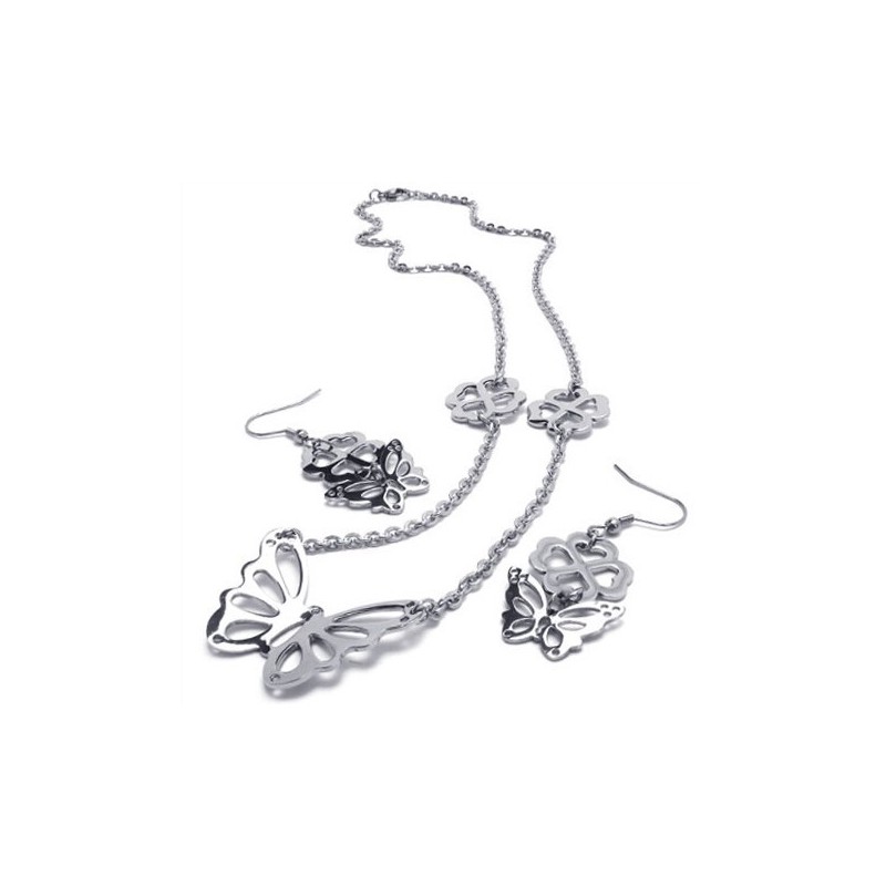 Attraktiv Design, Färgglans, Stabil Kvalitet, Smyckeset I Titan, Inklusive Halsband, Hänge Och Örhänge. Attraktiv Design, Färgglans, Stabil Kvalitet, Smyckeset I Titan, Inklusive Halsband, Hänge Och Örhänge.