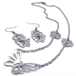 Attraktiv Design, Färgglans, Stabil Kvalitet, Smyckeset I Titan, Inklusive Halsband, Hänge Och Örhänge.