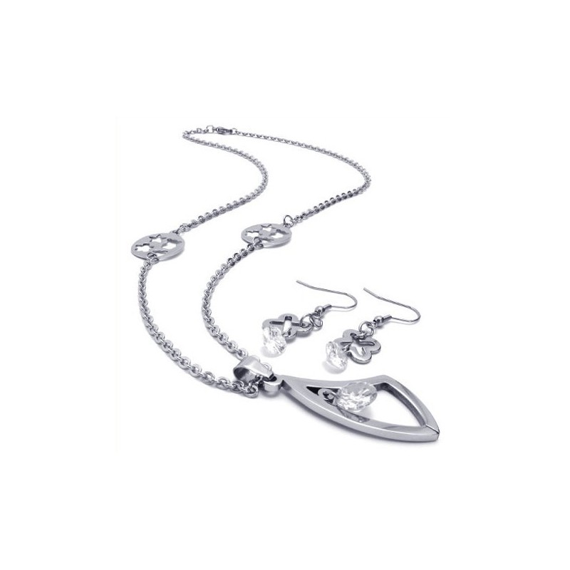 Attraktiv Design, Färgglans, Högkvalitativt Smyckeset I Titan, Inklusive Halsband, Hänge Och Örhänge Attraktiv Design, Färgglans, Högkvalitativt Smyckeset I Titan, Inklusive Halsband, Hänge Och Örhänge