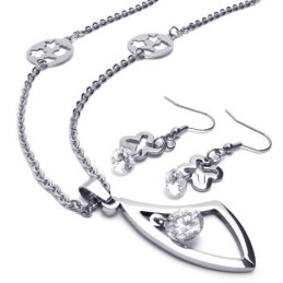 Attraktiv Design, Färgglans, Högkvalitativt Smyckeset I Titan, Inklusive Halsband, Hänge Och Örhänge