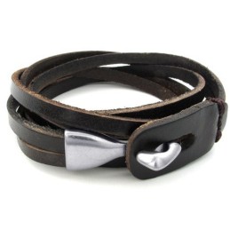 Elegant Form, Fina Färger, Högkvalitativt Titanläderarmband