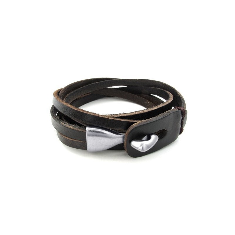 Elegant Form, Fina Färger, Högkvalitativt Titanläderarmband Elegant Form, Fina Färger, Högkvalitativt Titanläderarmband