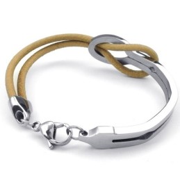 Elegant Form, Fina Färger, Utmärkt Kvalitet, Titanläderarmband