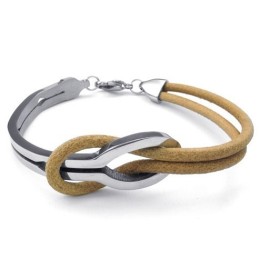 Elegant Form, Fina Färger, Utmärkt Kvalitet, Titanläderarmband