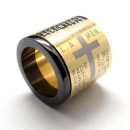 Herrhalsband Med Korsringar I Rent Titan (Nytt)