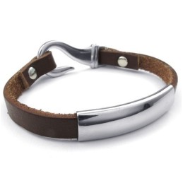 Skicklig Tillverkning Fina Färger Tillförlitlig Kvalitet Titan Läderarmband