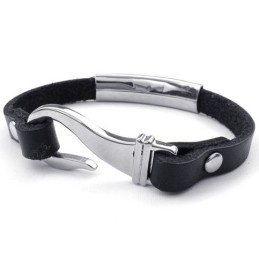 Sofistikerad Teknik Fina Färger Utmärkt Titanläderarmband