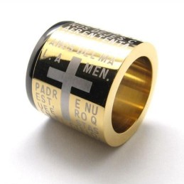Herrhalsband Med Korsringar I Rent Titan (Nytt)