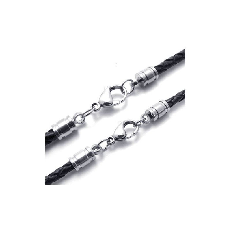 Fint Bearbetat Halsband I Fina Färger Av Hög Kvalitet I Titanläder Fint Bearbetat Halsband I Fina Färger Av Hög Kvalitet I Titanläder