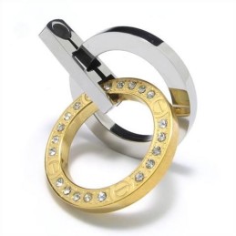 Halsband Med Hänge I Guld Och Silver I Ren Titan