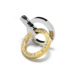 Halsband Med Hänge I Guld Och Silver I Ren Titan