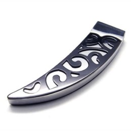 Herr Svart Lance Ren Titan Halsband Hänge 6588