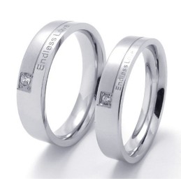 Elegant Form Färg Glans Stabil Kvalitet Titanring