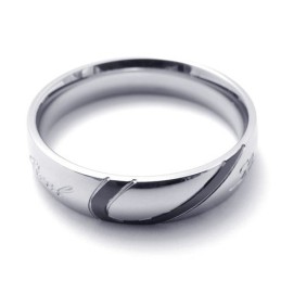 Elegant Form Färgbriljans Titanring Av Utmärkt Kvalitet